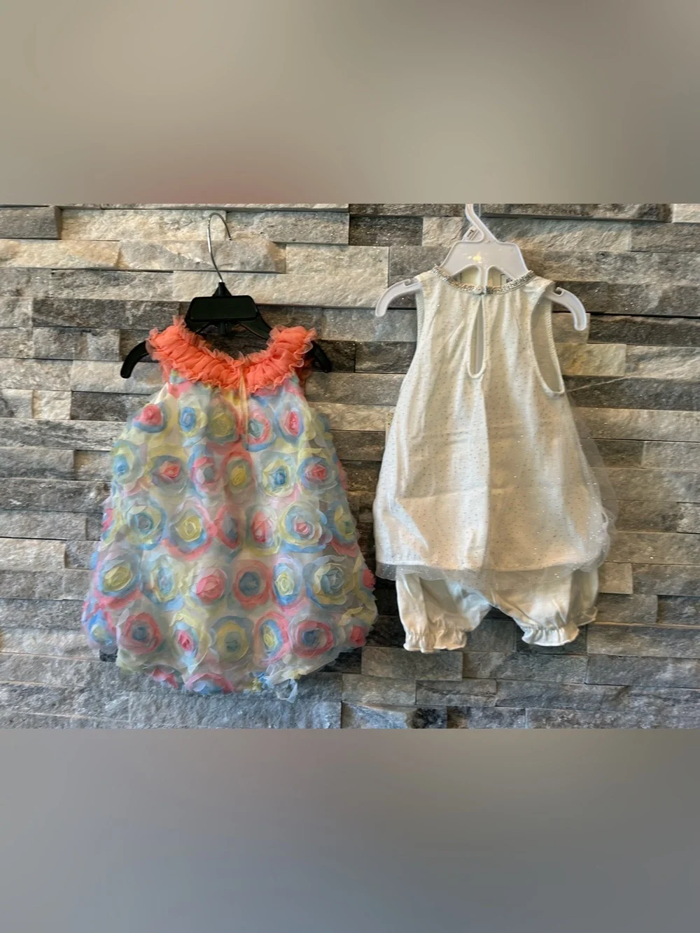 Baby Girls Dress Lot Little Lass 12M & NWT Sparkle Dress 6-9M Special Occasion